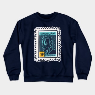 PostalStamp-Uruguay Crewneck Sweatshirt